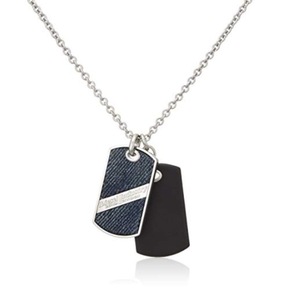 diesel dog tag necklace